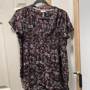 Cute floral button down shirt